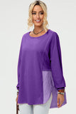 Double Take Full Size Long Sleeve High-Low T-Shirt 