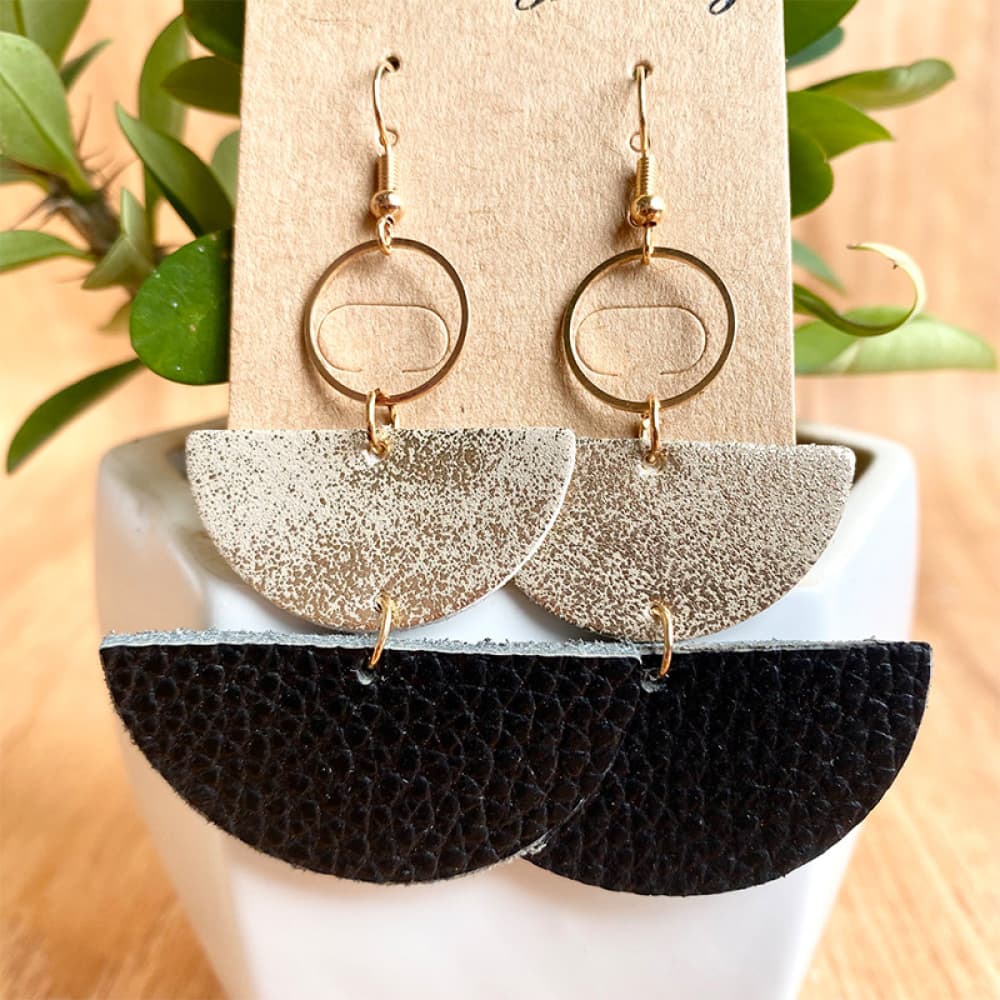 Geometrical Shape Dangle Earrings 
