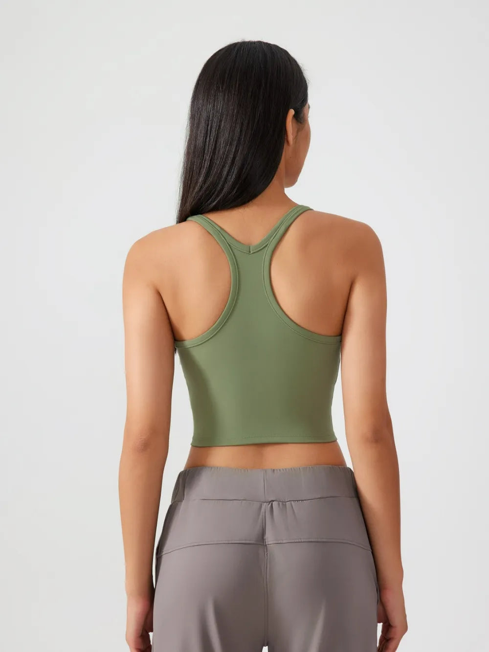 Millennia Scoop Neck Active Tank with Detachable Chest Pads 