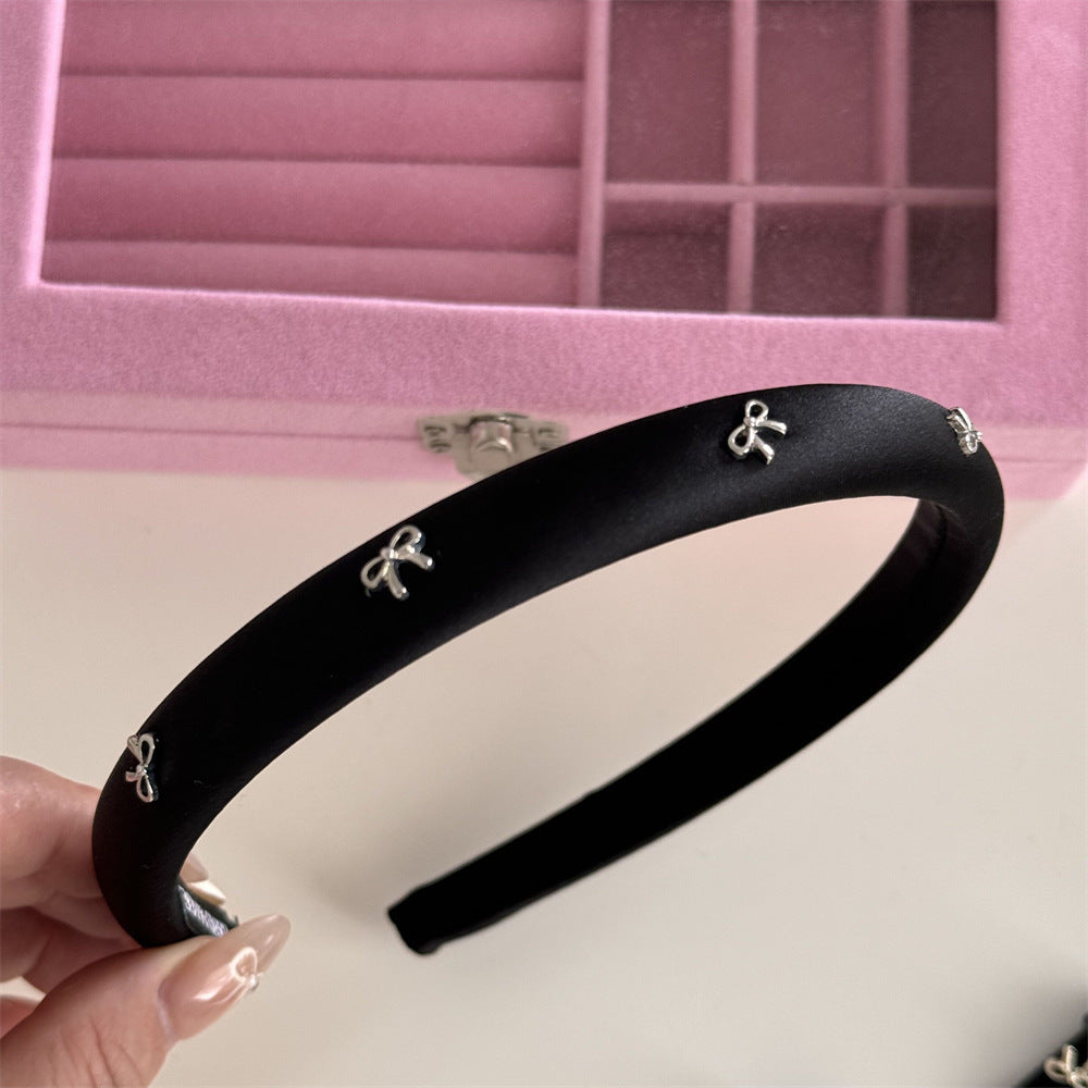 Alloy Bow Trim Headband 
