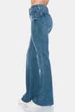 Judy Blue Full Size Tummy Control Cut Hem Flare Jeans 