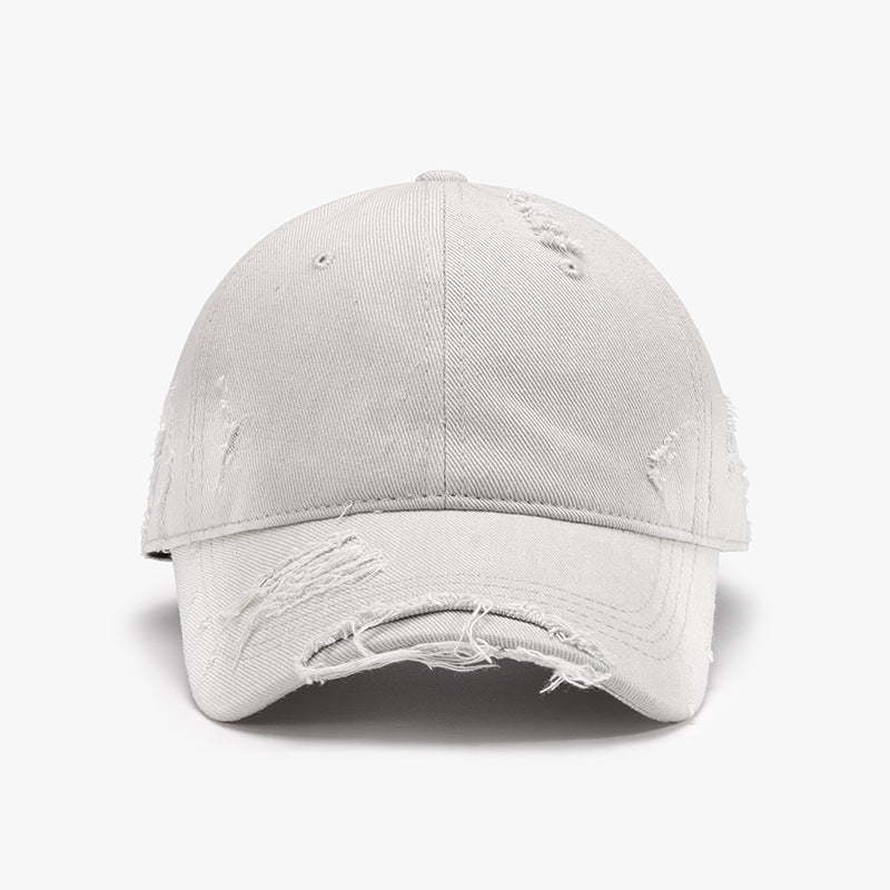 Distressed Adjustable Cotton Hat 