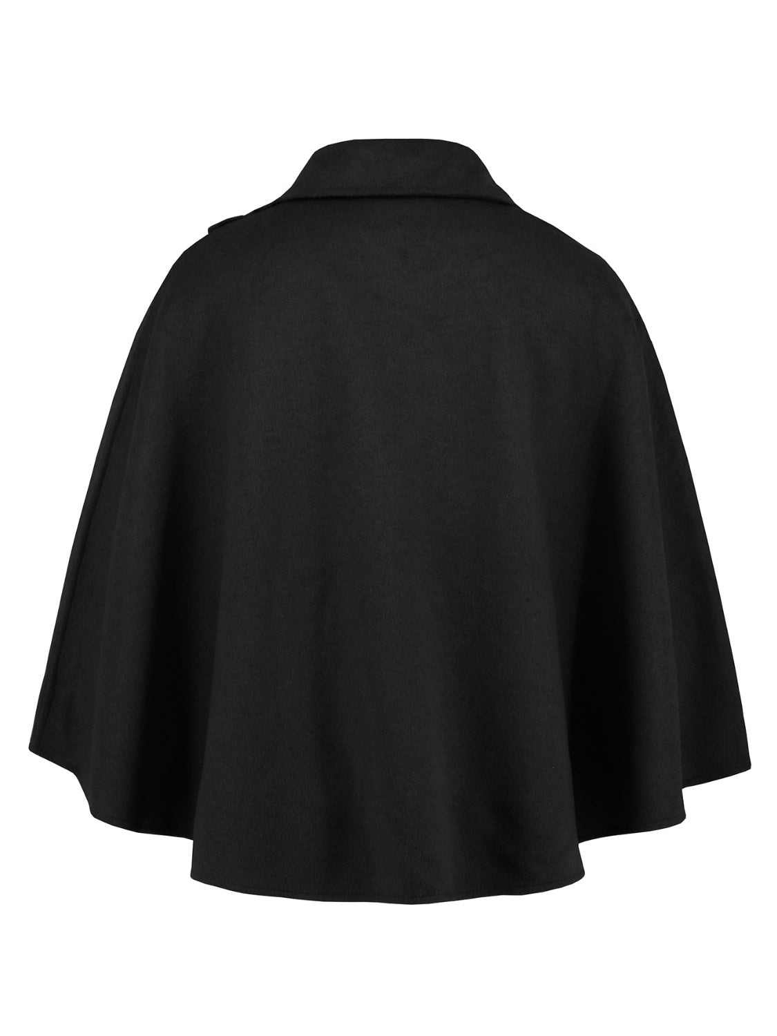 Collared Neck Cropped Cape 
