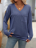 Mandy V-Neck Long Sleeve T-Shirt 