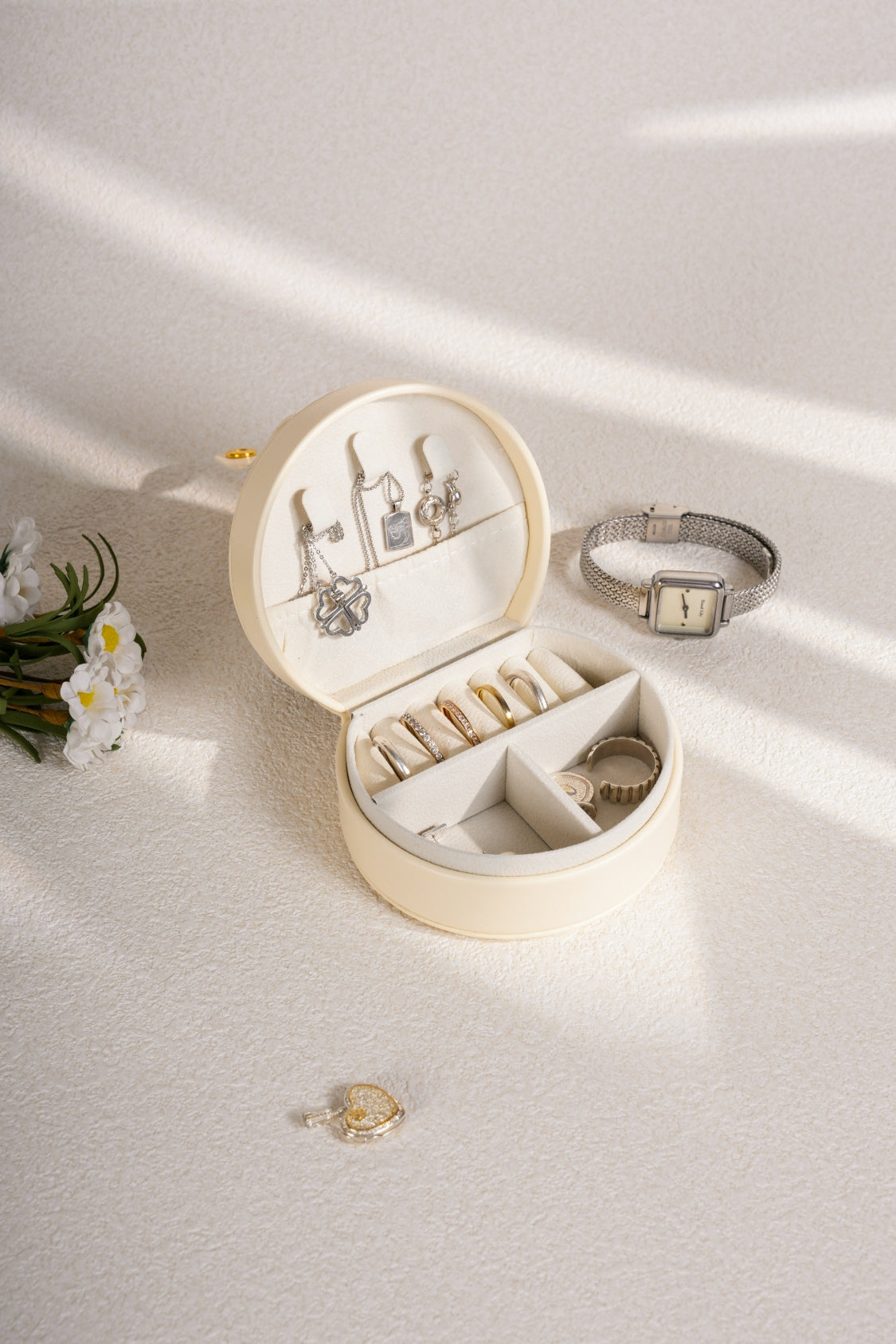 PU Leather Travel Jewelry Box 