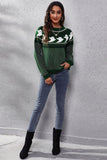 Ghost Pattern Round Neck Long Sleeve Sweater 