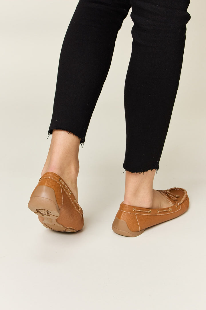 Forever Link Bow Decor Flat Loafers 