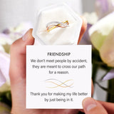 Crisscross Gold-Plated 925 Sterling Silver Ring 