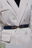 Alloy Buckle Elastic Belt 