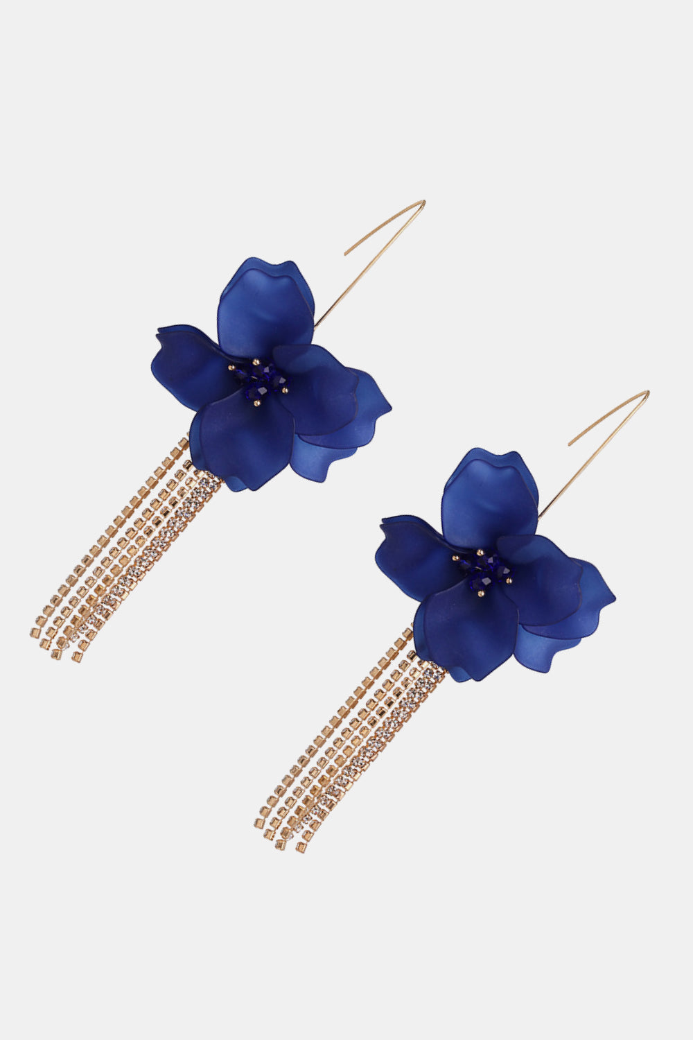 Flower Shape Acrylic Dangle Earrings 