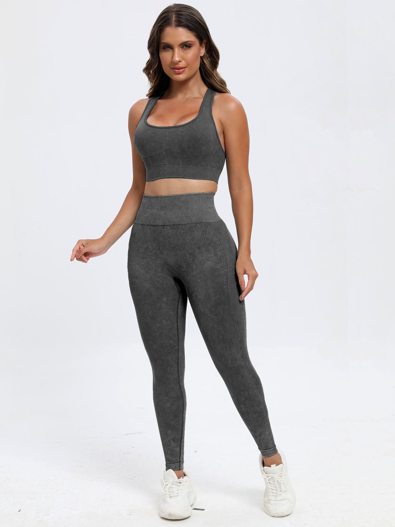 Scoop Neck Wide Strap Top and Pants Active Set 