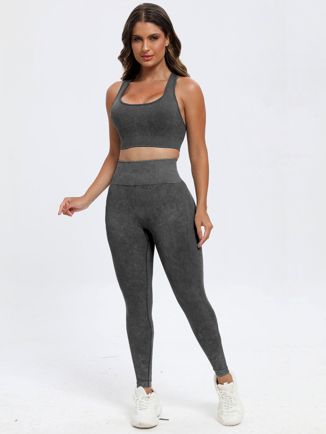 Scoop Neck Wide Strap Top and Pants Active Set 