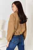Perfee Long Sleeve Dropped Shoulder Jacket 