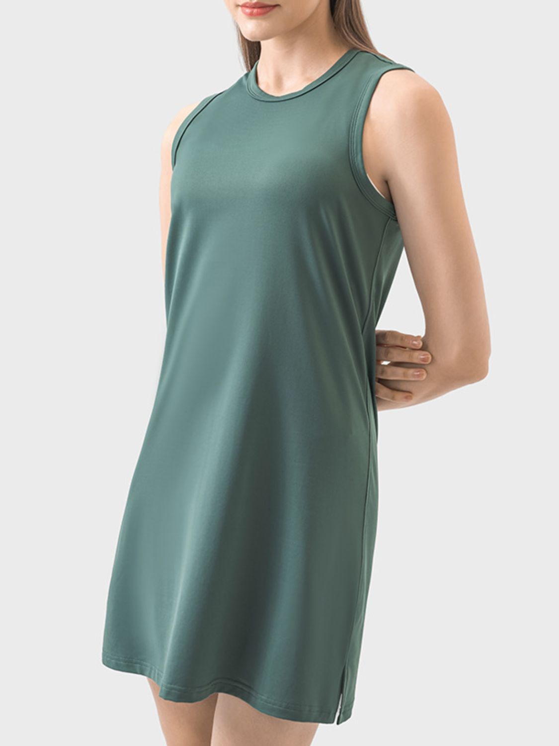 Millennia Round Neck Sleeveless Active Dress 