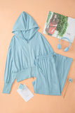 Zip-Up Hoodie and Pants Active Set 