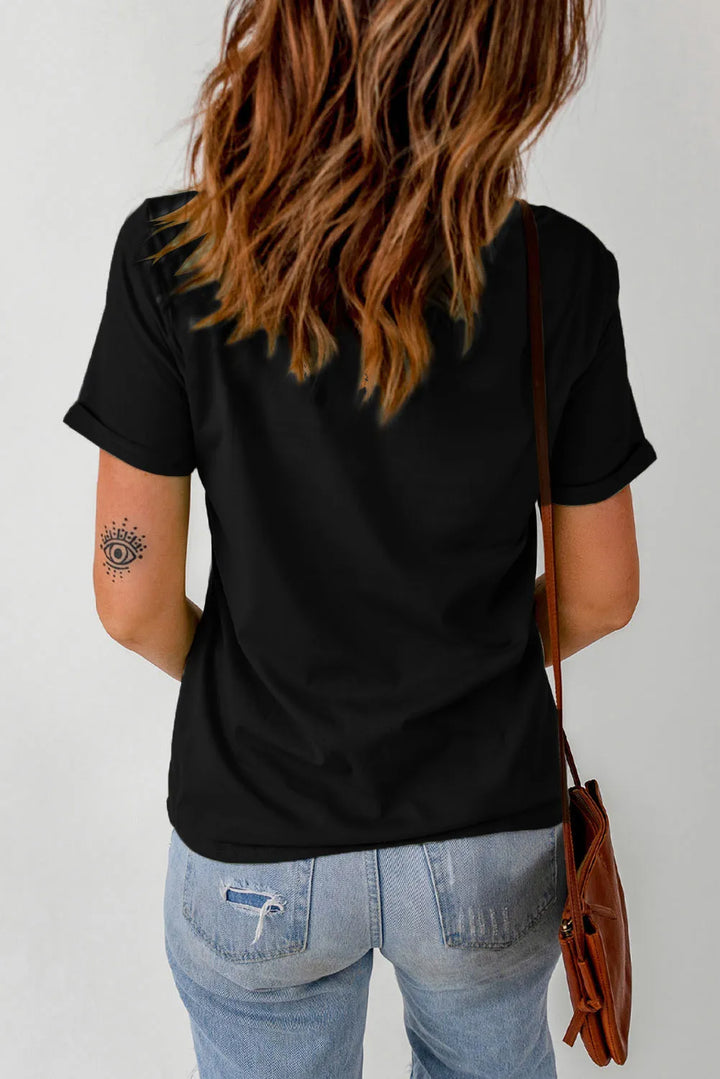 Full Size GAME DAY Round Neck Short Sleeve T-Shirt 