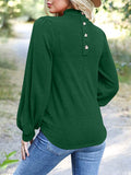 Full Size Mock Neck Long Sleeve T-Shirt 