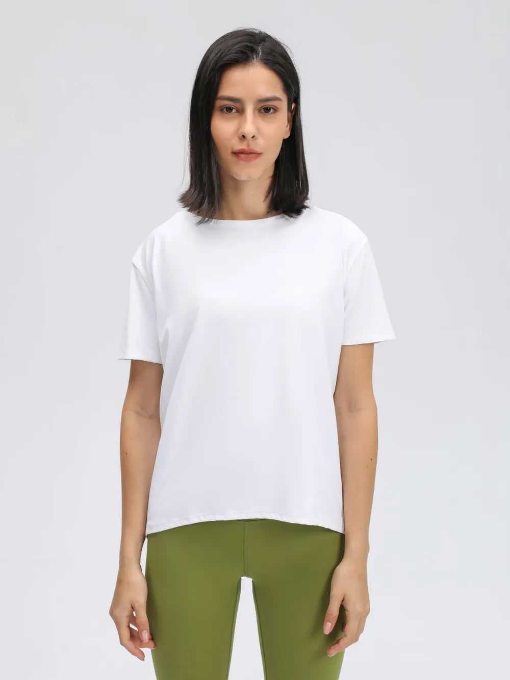 Millennia Round Neck Short Sleeve Active T-Shirt 
