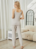 Fuzzy V-Neck Cami and Pants Lounge Set Lingerie & Nightwear