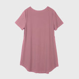 V-Neck Short Sleeve Lounge Dress 