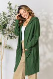 Basic Bae Full Size Hooded Sweater Cardigan 