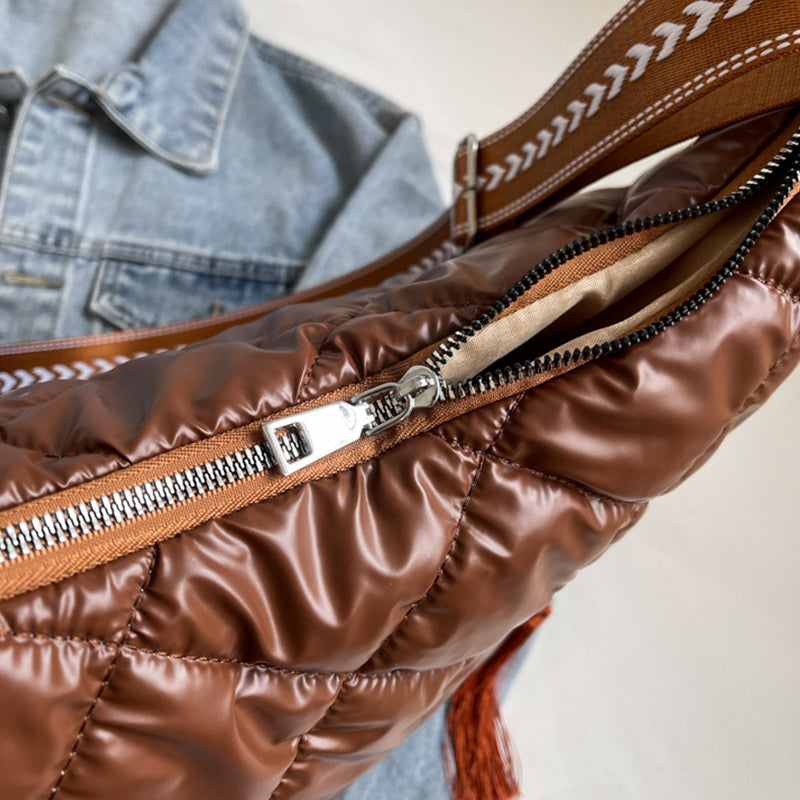 Quilted Nylon Travel Bag 