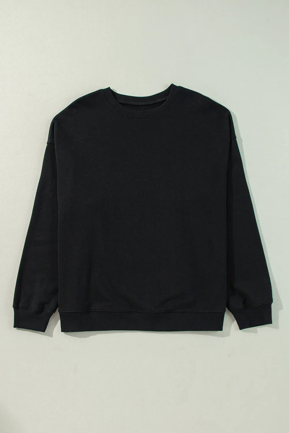 Plus Size Round Neck Long Sleeve Sweatshirt 