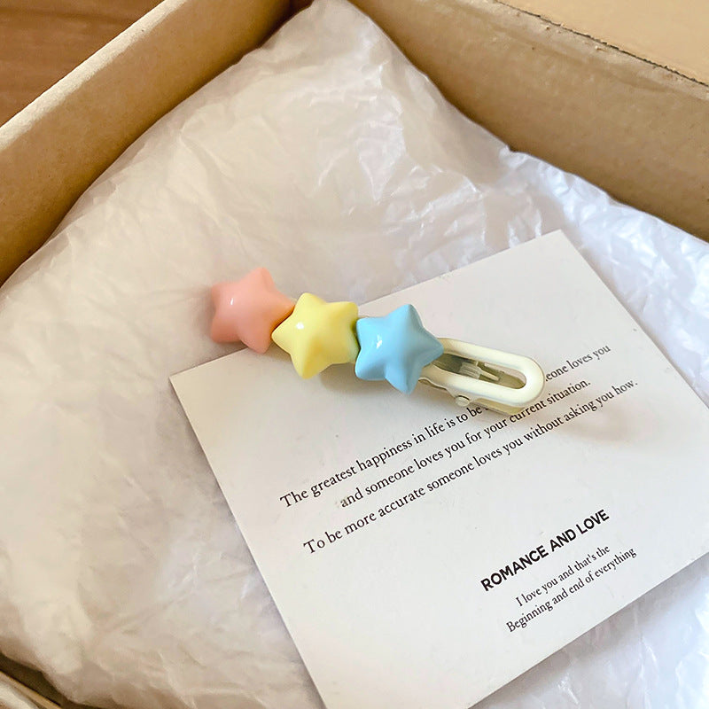 4 Piece Star Acrylic Hair Pin 