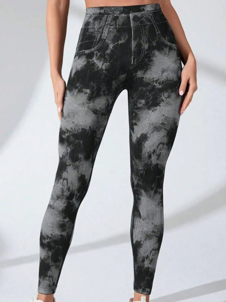 Tie-Dye High Waist Active Leggings 