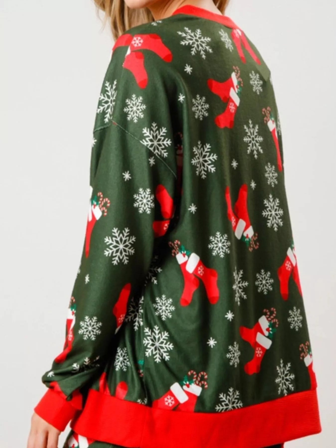 Christmas Long Sleeve Top and Pants Lounge Set Lingerie & Nightwear