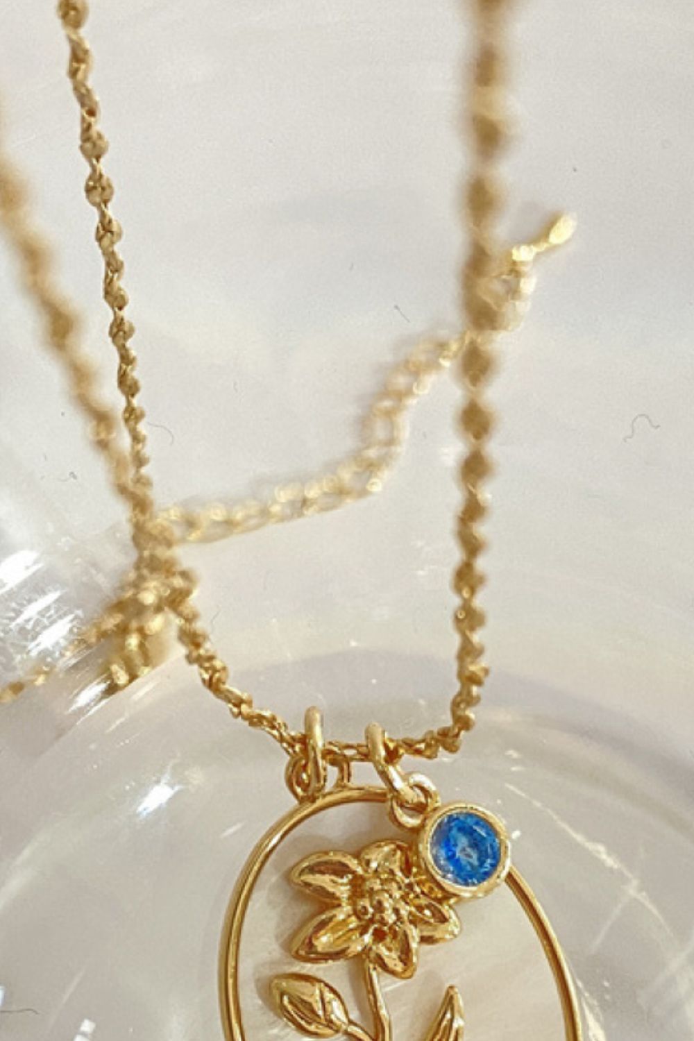 Flower Shell Pendant Copper Necklace 