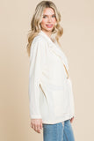 Culture Code One Button Long Sleeve Blazer with Pockets 