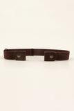 PU Elastic Snap Closure Belt 