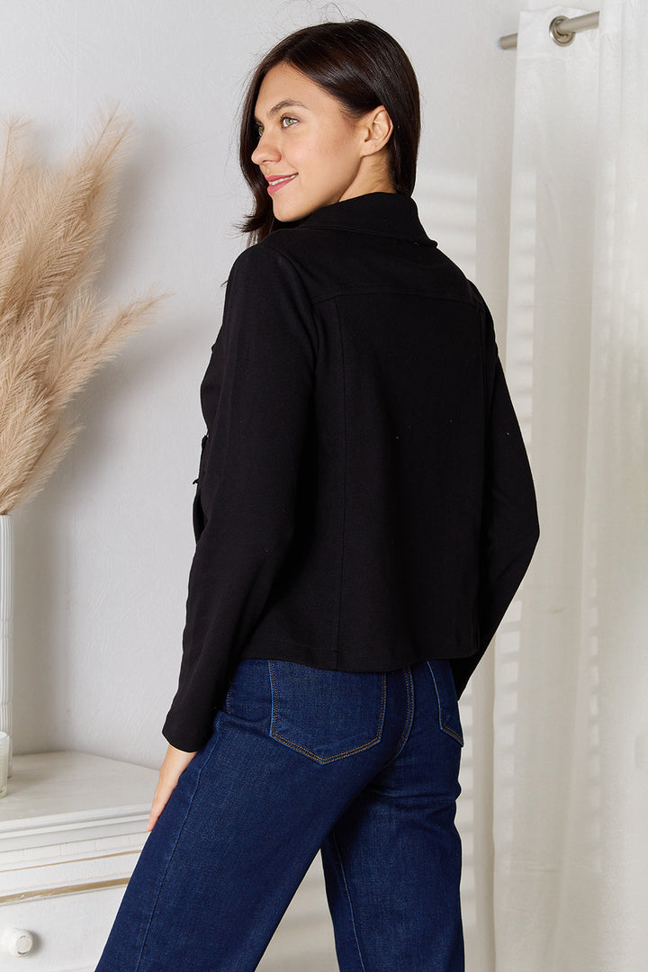Culture Code Full Size Zip-Up Jacket with Pockets 