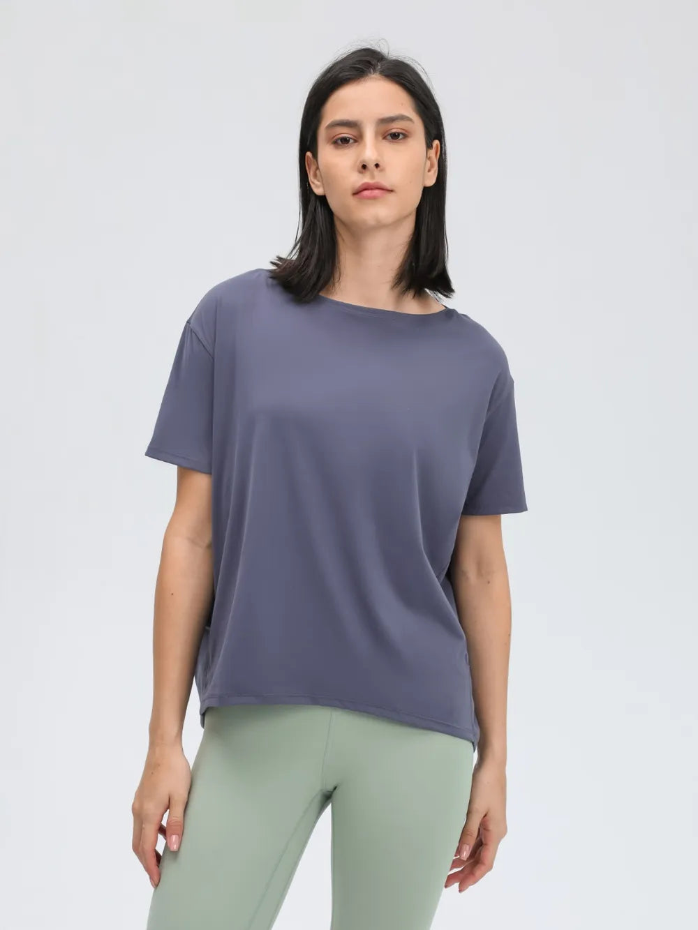Millennia Round Neck Short Sleeve Active T-Shirt 