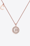 Moissanite A to J Pendant Necklace 