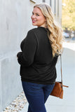 Basic Bae Full Size V-Neck Lantern Sleeve Top 