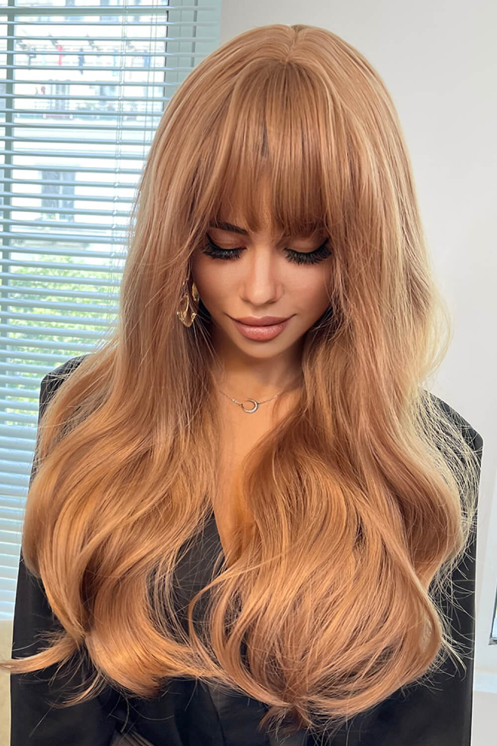 Natural Wave Full Machine Synthetic Wigs 26" 