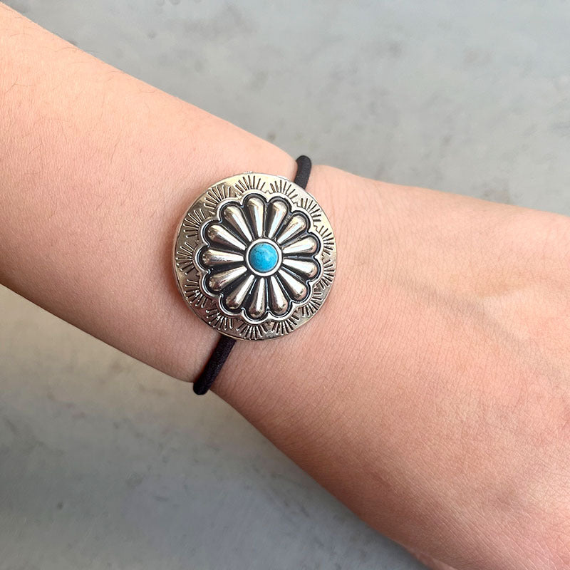 Turquoise Round Shape Hair Rope 