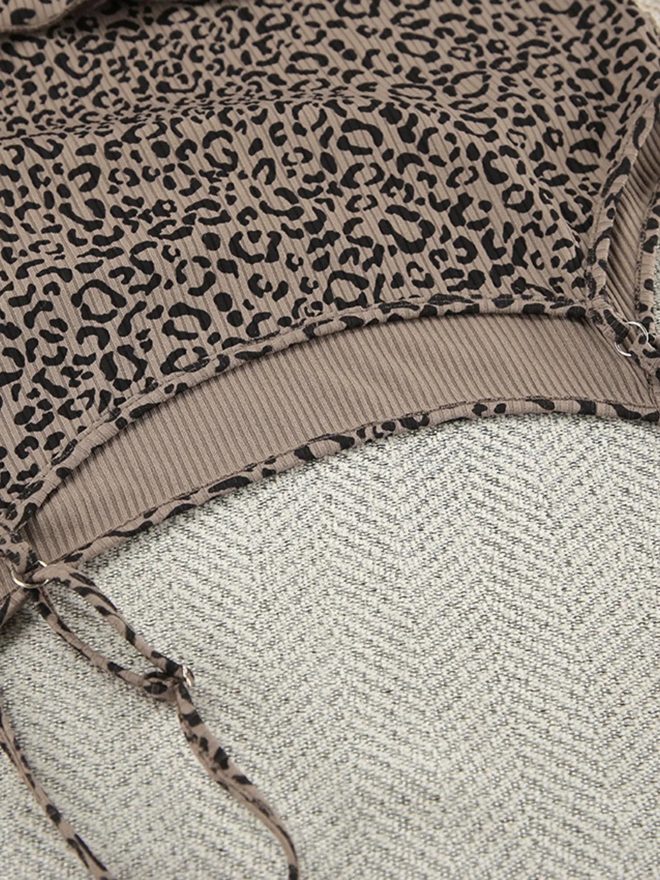 Leopard Cami Cardigan and Shorts 3-Piece Set Lingerie & Nightwear