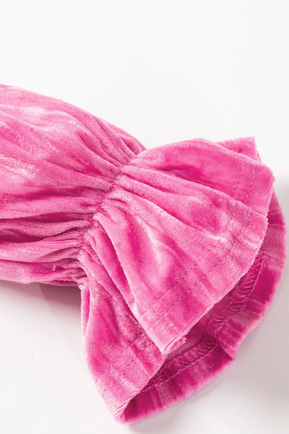 Tied Round Neck Flounce Sleeve Mini Dress 