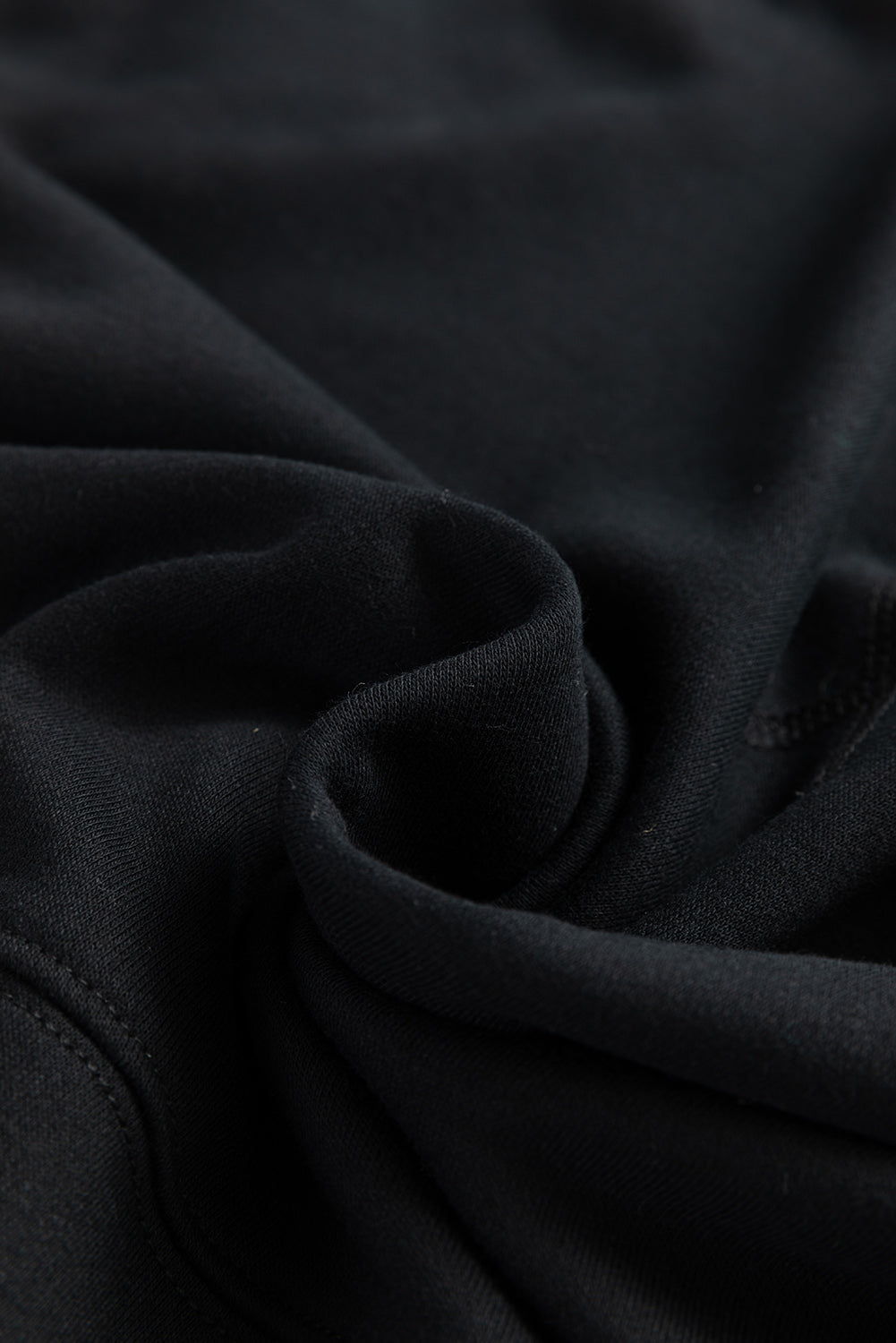 Solid Color Round Neck Long Sleeve Sweatshirt 