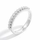 925 Sterling Silver Inlaid Zircon Ring 