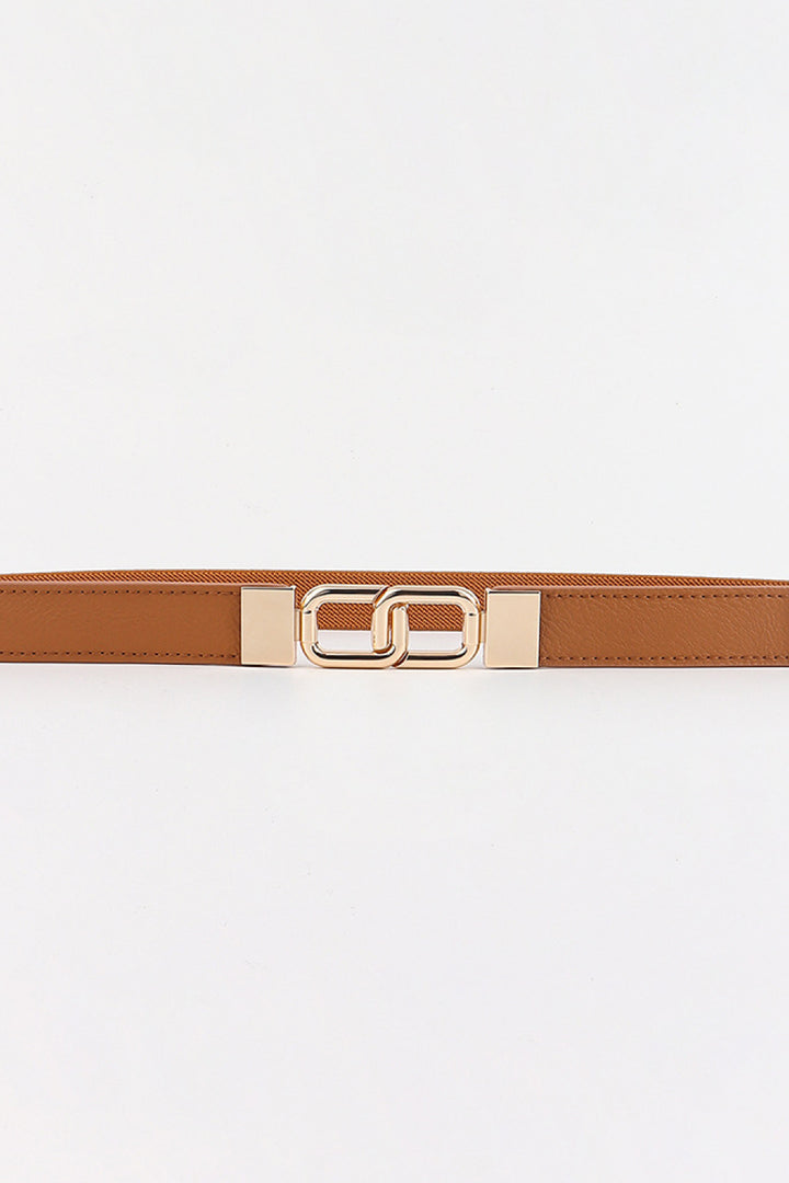 Geometric Double Buckle Elastic Belt 