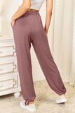 Basic Bae Full Size Soft Rayon Drawstring Waist Pants with Pockets 