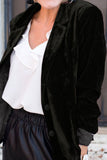 Button Up Lapel Collar Blazer 