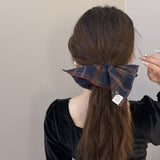 Contrast Plaid Elastic Hair Scrunchy 