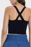 Millennia Crisscross Grecian Neck Active Cami 