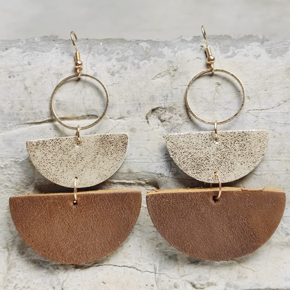 Geometrical Shape Dangle Earrings 