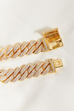 Alloy Inlaid Zircon Bracelet 